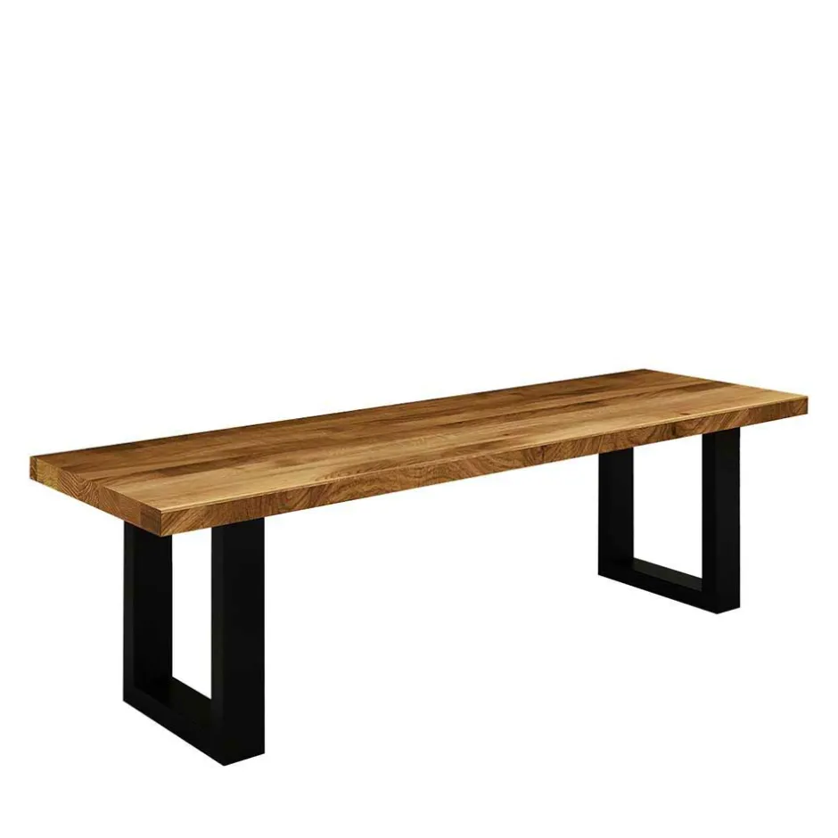 Wohnen Essbank Manzey aus Wildeiche Massivholz