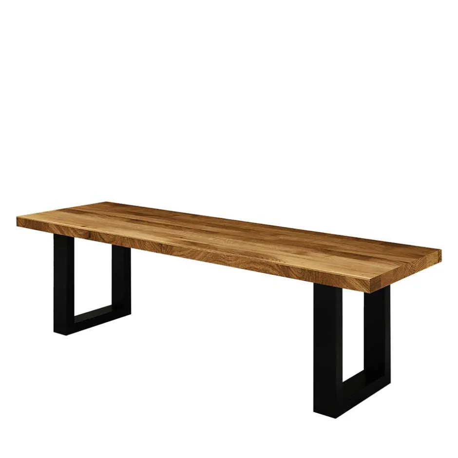 Wohnen Essbank Manzey aus Wildeiche Massivholz