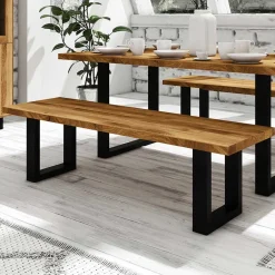 Wohnen Essbank Manzey aus Wildeiche Massivholz