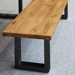 Wohnen Essbank Manzey aus Wildeiche Massivholz