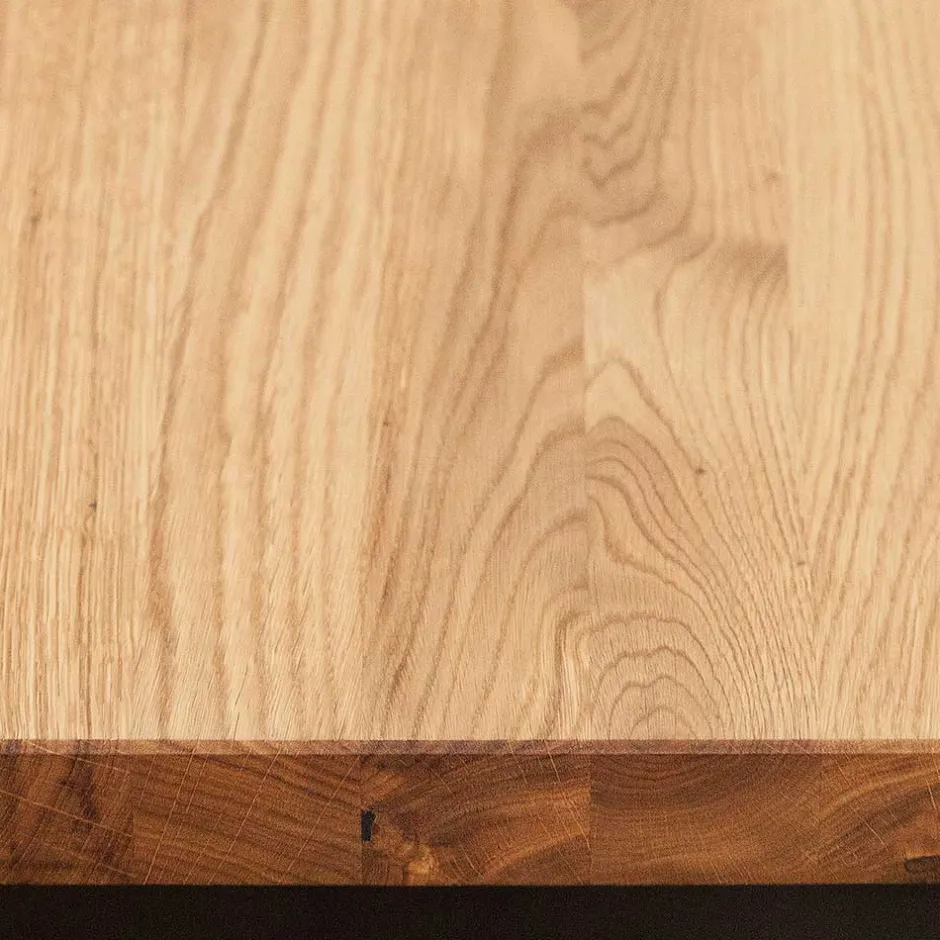 Wohnen Essbank Manzey aus Wildeiche Massivholz