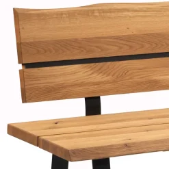 Essbank mit Lehne - Wildeiche Naturkante - Jessmine^Wohnen Discount