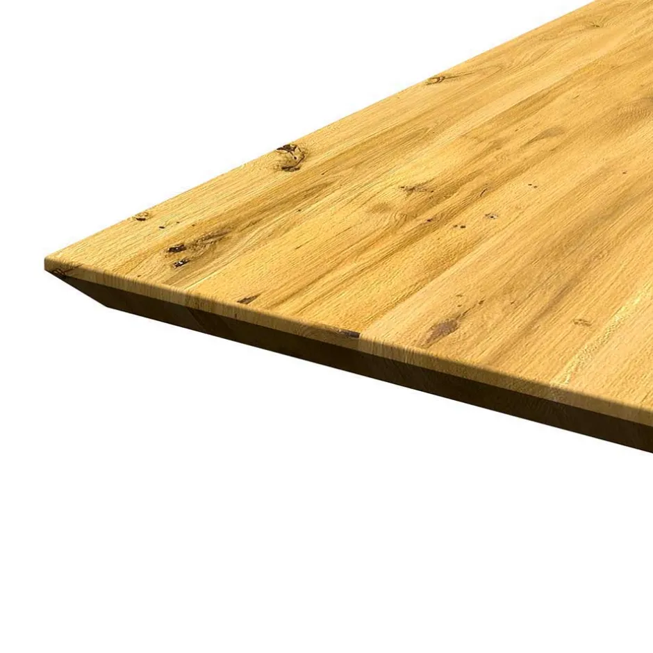 Wohnen Essenstisch aus Eiche mit Schweizer Kante - Roys