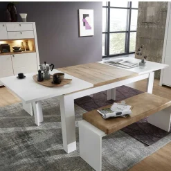 Essgruppe Ausziehtisch & 2 Bänke - Connassa (dreiteilig)^Wohnen Hot