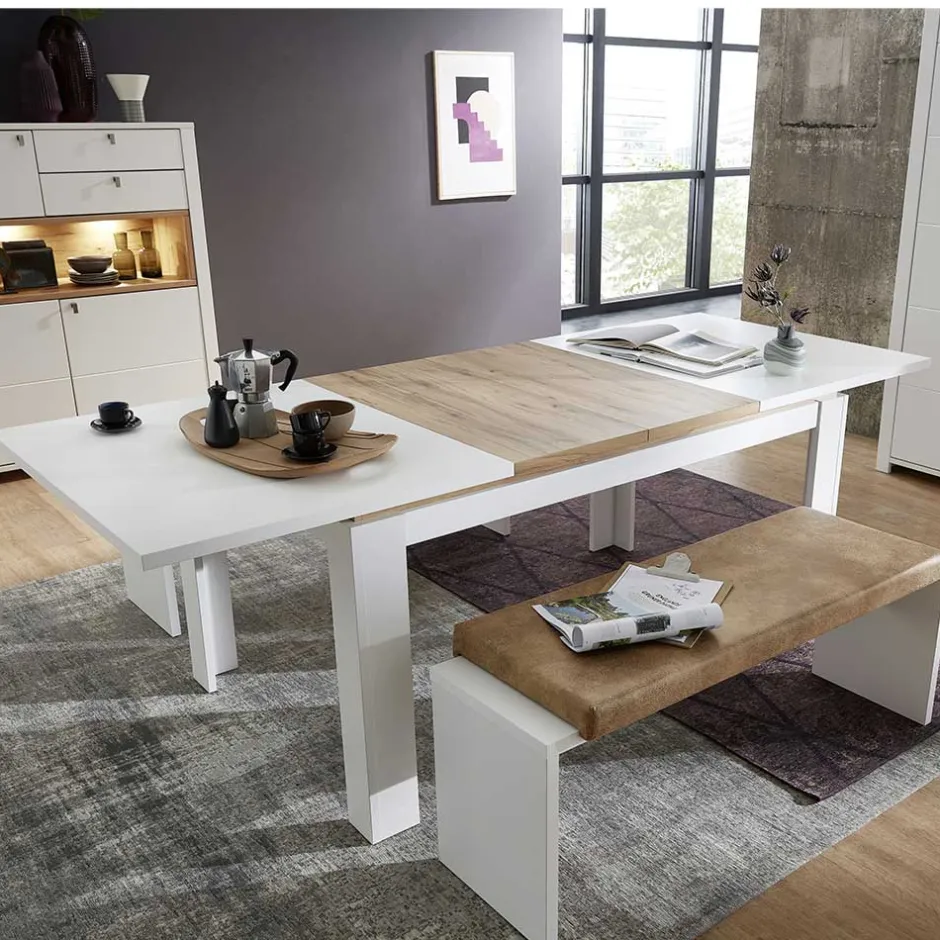 Essgruppe Ausziehtisch & 2 Bänke - Connassa (dreiteilig)^Wohnen Hot