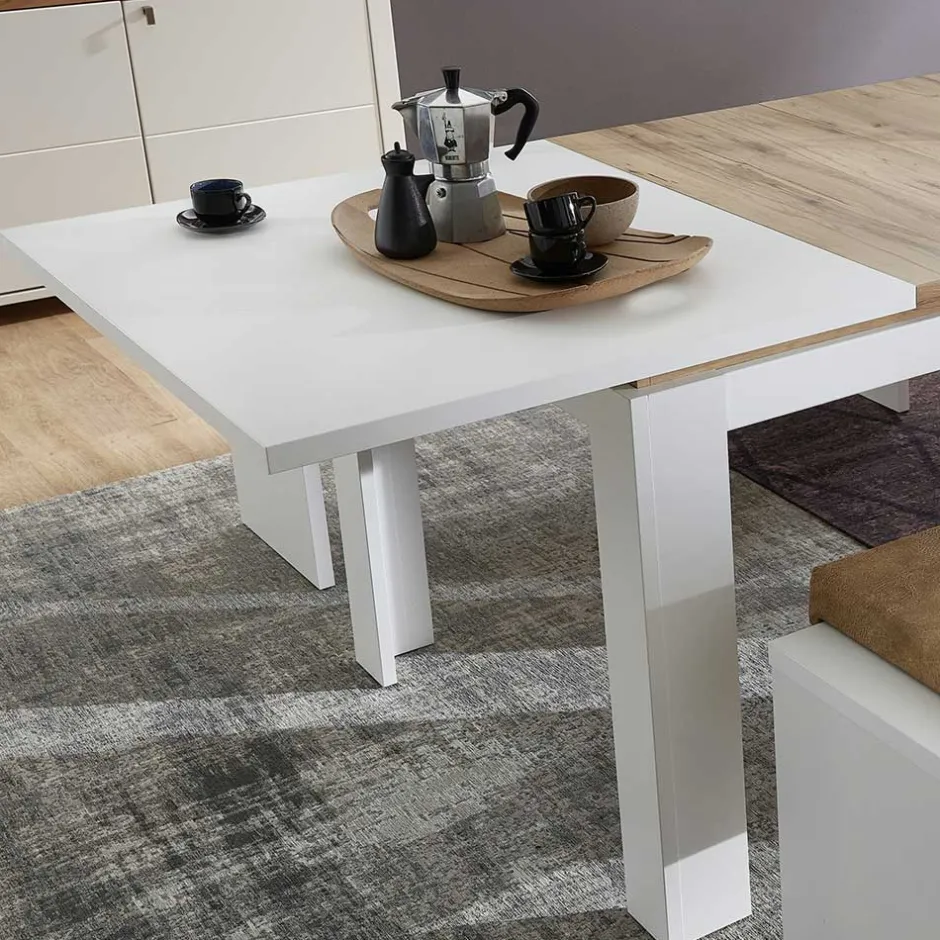 Essgruppe Ausziehtisch & 2 Bänke - Connassa (dreiteilig)^Wohnen Hot