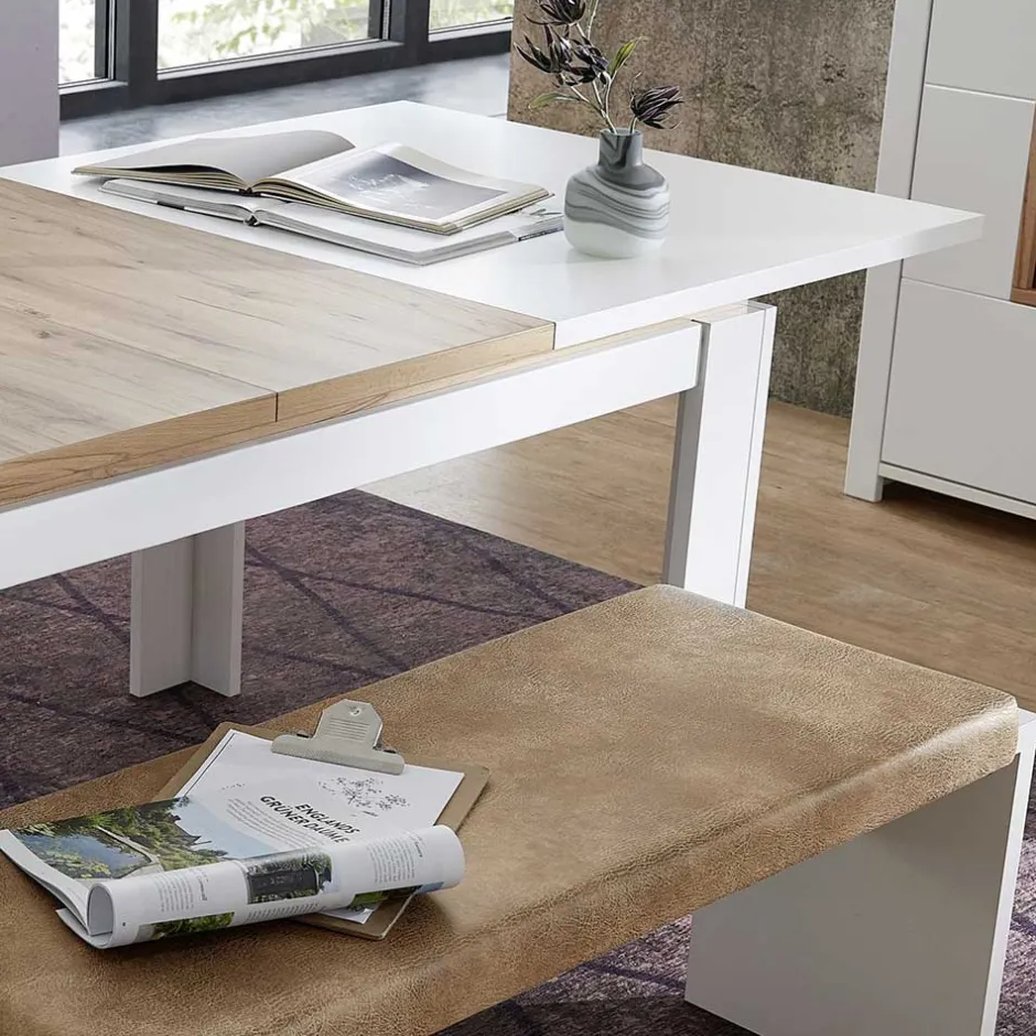 Essgruppe Ausziehtisch & 2 Bänke - Connassa (dreiteilig)^Wohnen Hot