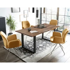 Wohnen Essgruppe im Industry Style - Hawer (fünfteilig)