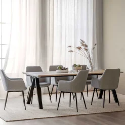 Wohnen Essgruppe im Skandinavischen Wohnstil - Ivona (siebenteilig)