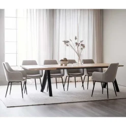 Wohnen Essgruppe im Skandinavischen Wohnstil - Ivona (siebenteilig)