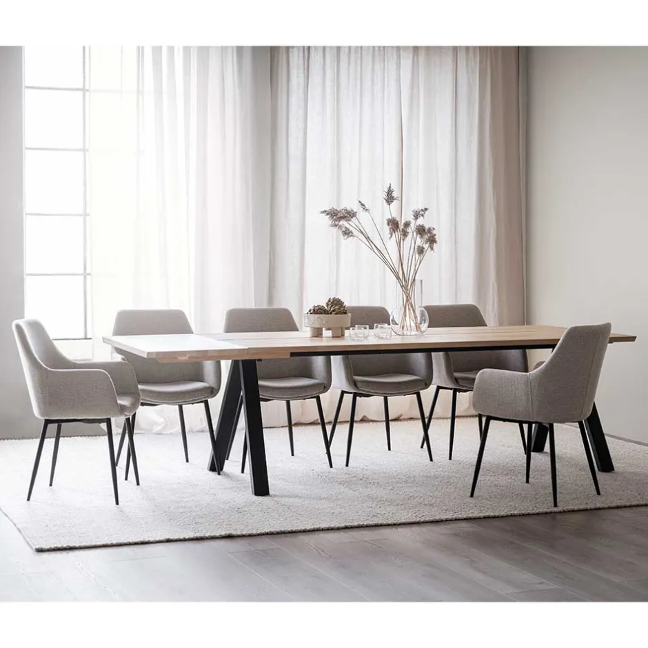 Wohnen Essgruppe im Skandinavischen Wohnstil - Ivona (siebenteilig)