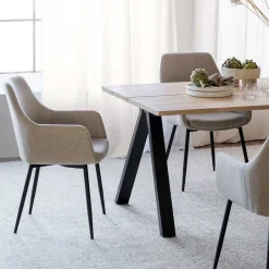 Wohnen Essgruppe im Skandinavischen Wohnstil - Ivona (siebenteilig)