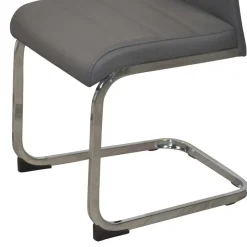 Wohnen Essgruppe mit Glastisch & Schwingstühlen - Baryma (fünfteilig)