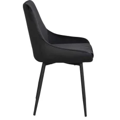 Essplatzgruppe mit Samtstühlen - Pulva (siebenteilig)^Wohnen Discount