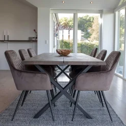 Essplatzgruppe mit Tisch Räuchereiche - Traka (siebenteilig)^Wohnen Online