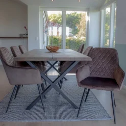 Essplatzgruppe mit Tisch Räuchereiche - Traka (siebenteilig)^Wohnen Online