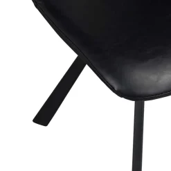 Wohnen Esstisch & 6 schwarze Stühle - Flints (siebenteilig)