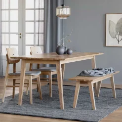 Wohnen Esstisch & 2 Stühle & Bank - Canberra (vierteilig)