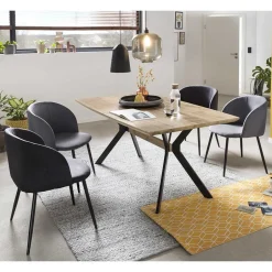 Wohnen Esstisch & vier Tischsessel - Osikia (fünfteilig)