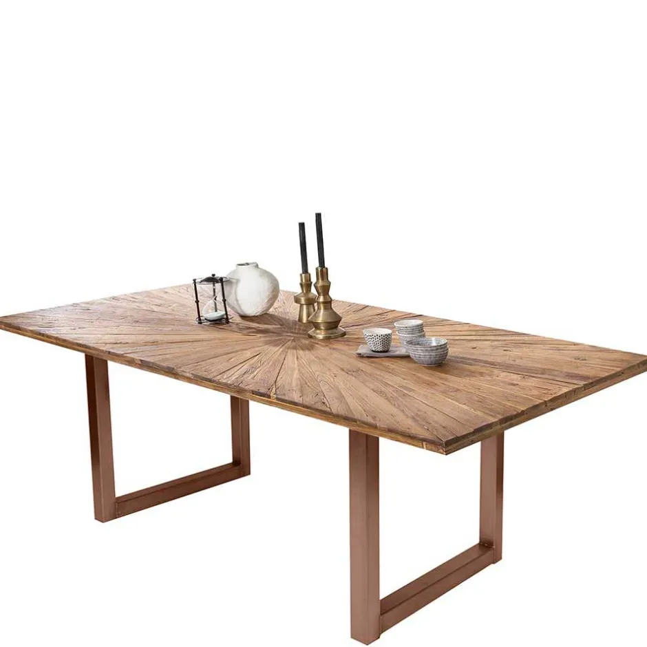 Esstisch aus massivem Recyclingholz Teak - Detroit^Wohnen Hot