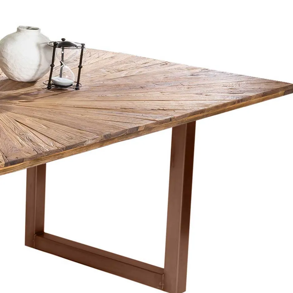 Esstisch aus massivem Recyclingholz Teak - Detroit^Wohnen Hot