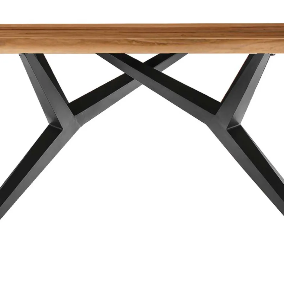 Wohnen Esstisch aus recyceltem Holz Teak - Rumana