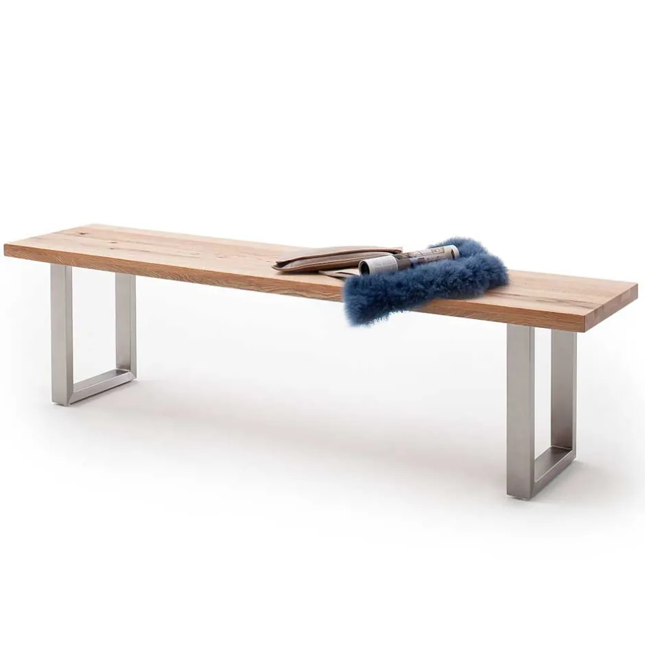 Esstisch Bank aus Wildeiche & Edelstahl - Ovarion^Wohnen Hot
