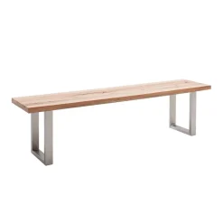 Esstisch Bank aus Wildeiche & Edelstahl - Ovarion^Wohnen Hot
