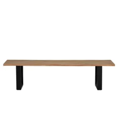 Wohnen Esstisch Bank mit natürlicher Baumkante - Calivia