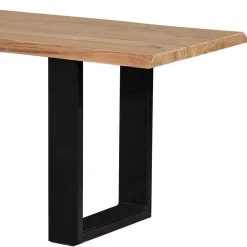 Wohnen Esstisch Bank mit natürlicher Baumkante - Calivia