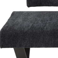 Wohnen Esstisch Bank mit Rückenlehne in Anthrazit - Cramania