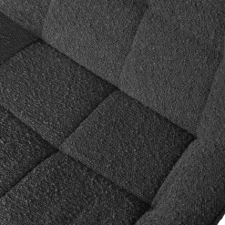 Wohnen Esstisch Drehstuhl aus Boucle Stoff - Seymour (2er Set)