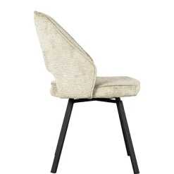 Wohnen Esstisch Drehstuhl in Beige Struktursamt - Turena (2er Set)