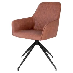 Wohnen Esstisch Drehstuhl in Cognac Braun - Dress