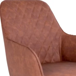 Wohnen Esstisch Drehstuhl in Cognac Braun - Dress