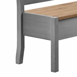 Wohnen Esstisch Eckbank Jytte in Grau Kiefer massiv