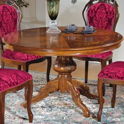 Wohnen Esstisch Gruppe im Barock Stil - Vennezo (fünfteilig)