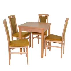 Wohnen Esstisch Gruppe in Buche - Kerneta (fünfteilig)