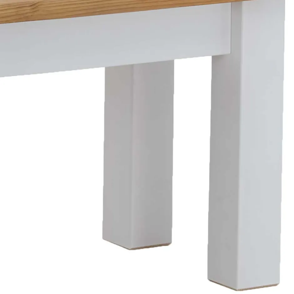 Esstisch Holzbank in Weiß & Kiefer Lauge - Molzau^Wohnen Sale