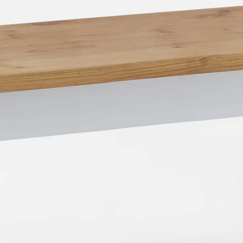 Esstisch Holzbank in Weiß & Kiefer Lauge - Molzau^Wohnen Sale