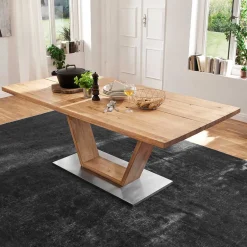 Esstisch mit Balkeneiche Romus in 4 Größen^Wohnen