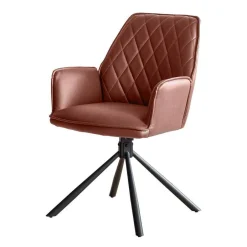 Wohnen Esstisch mit Drehsesseln Set - Eboniar (fünfteilig)