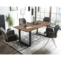 Esstisch mit Drehstühlen Set - Valbera (fünfteilig)^Wohnen Online