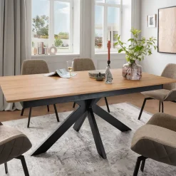 Esstisch mit Schweizer Kante & Spider Gestell - Karoline^Wohnen Hot