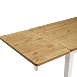 Wohnen Esstisch mit Stühlen Lugon im Landhausstil (fünfteilig)