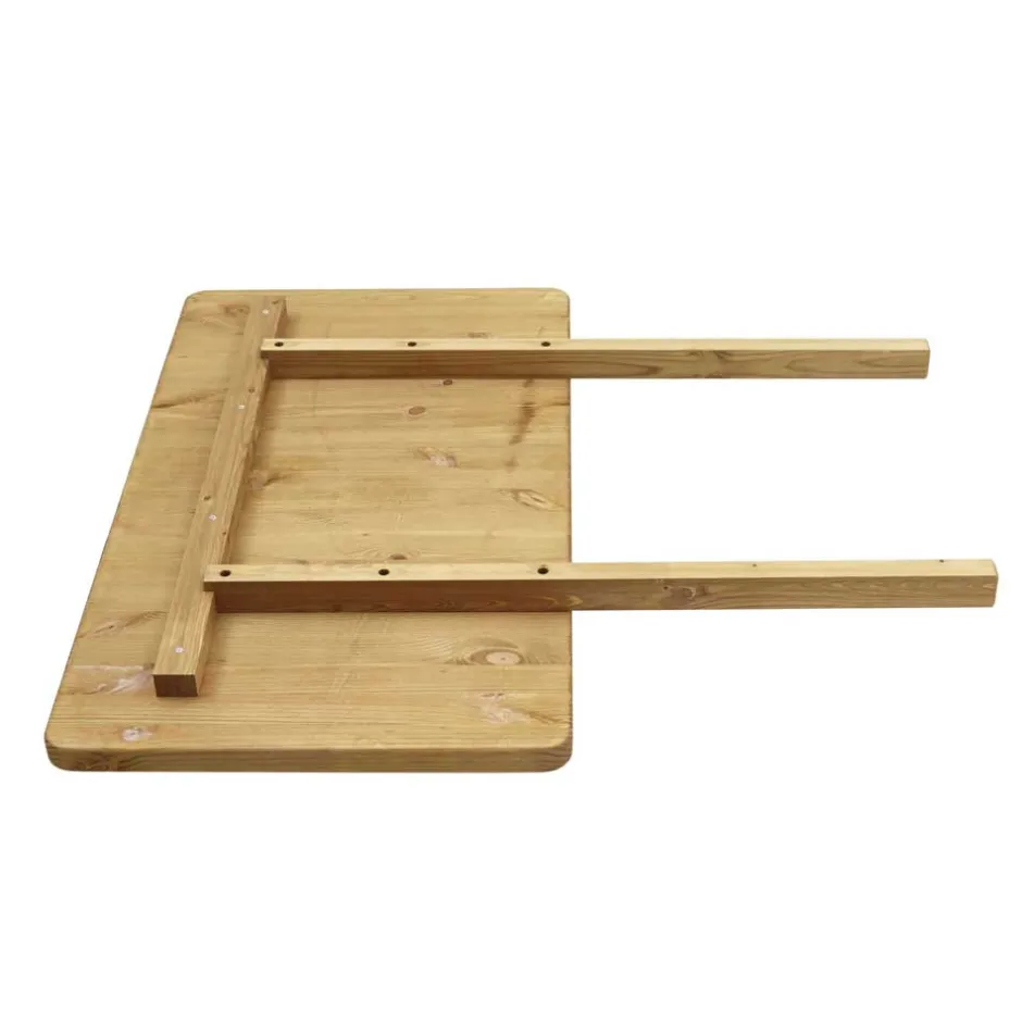 Wohnen Esstisch mit Stühlen Lugon im Landhausstil (fünfteilig)