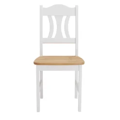 Wohnen Esstisch mit Stühlen Vipe in Weiß (fünfteilig)