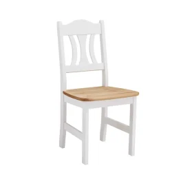 Wohnen Esstisch mit Stühlen Vipe in Weiß (fünfteilig)