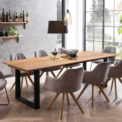 Esstisch mit Verlängerung aus Massivholz - Manca^Wohnen