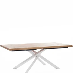 Wohnen Esstisch mit weißem Mikado Fußgestell - Ewarton